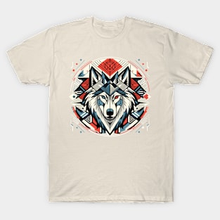 Abstract Animal Wolf 1 T-Shirt